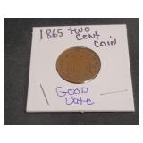 1865 Two Cent Coin   'Good Date'