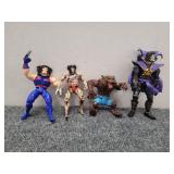 Assorted action figures