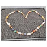 Assorted jemstone/bead necklace