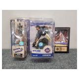 MLB collectible toys and plaque