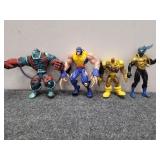Assorted action figures