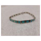 Turquoise gemstone bracelet 925PP