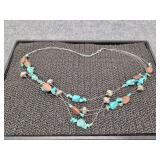 Turquoise gemstone necklace