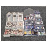 NFL cards in binder sleeves