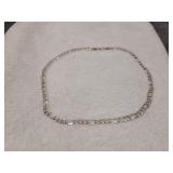 Silver chain link necklace 925