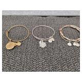 Assorted Alex and Ani bracelets