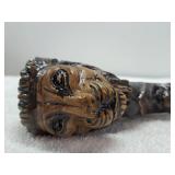 Wood Lion Head Cane