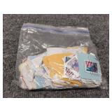 Vintage/modern international postage stamps