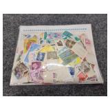 Vintage/modern international postage stamps