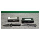 Fake two folding pocket knives