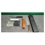 Collection of kitchen knives