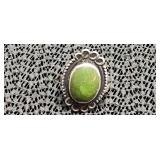 Size 5 and 1/2-. 925 Silver Ring