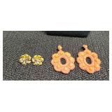 Two pair earrings no backs