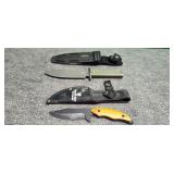 Two belt knives 6'&4'inch blade