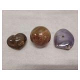 Shaped and polished gemstones