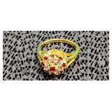 18 K  GE size 5 1/2 Ring