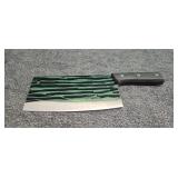 Damascus cleaver