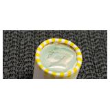 Roll of uncirculated half dollars