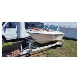 1978 17' Bell boy runabout boat 395 V/8