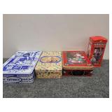 Assorted vintage decorative tins/gift boxes