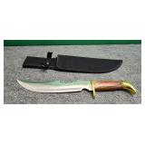 Chippaway surgical steel 10' Hunting knife, sheath