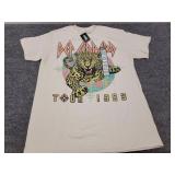 Def Leppard pyromania tour 1983 tshirt Size M