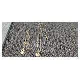 Gold Filled Pendants with Chains