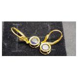Pair 14k Leverback Earrings