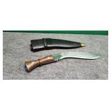 Nepalese Gurkha kukri knife with sheath