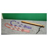 Vintage tire knocker & two beaded necklaces