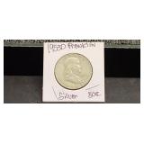 1953 D  Franklin Silver Half Dollar