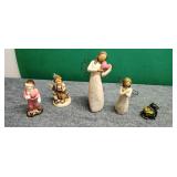 Willow tree figurines and others