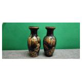 Vintage hand painted Japanese Vases 14' Tall