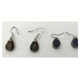 Vintage drop earrings w/ Tigers eye.