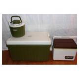 Cooler lot w/ Coleman.