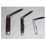 Vintage pocket knives.