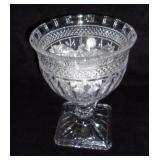 Vintage crystal pedestal bowl.