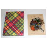 Vintage Scottish feather plume brooch.