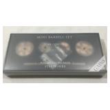 Novelty copper barbell set.