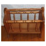 1977 maple magazine stand.