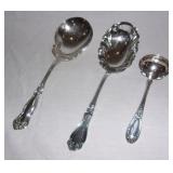 Vintage silver plated serving pieces w/ Wallace.