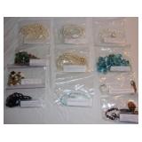 Vintage costume necklaces.