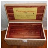 1960's small polyether Cedar chest.