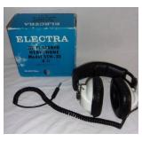 Vintage HiFi stereo headphones.