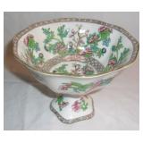 Vintage Coalport Indian Tree footed bowl.