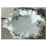 1960's Fenton hand painted bonbon dish.