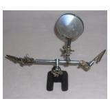 Helping hands magnifier & clips.