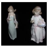 Vintage Lladro figurines.