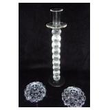 Vintage glass candle holders w/ Murano.