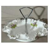 1960's Fenton Silvercrest candy/ nut dish.